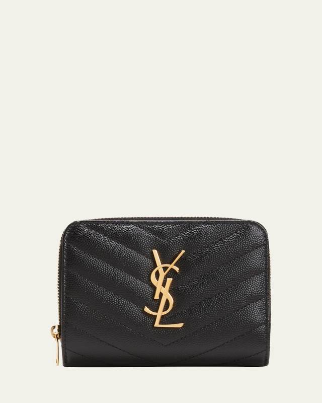 YSL Quilted Bifold Compact Wallet